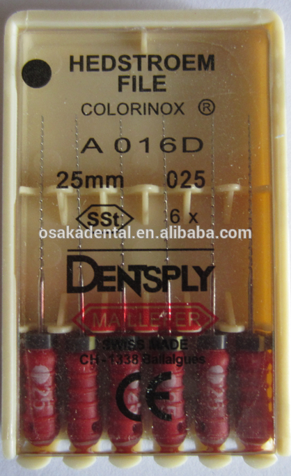 Archivos originales de Dentsply dental de archivos Endo Venta caliente Archivo H archivos de conducto radicular / instrumento dental / material dental