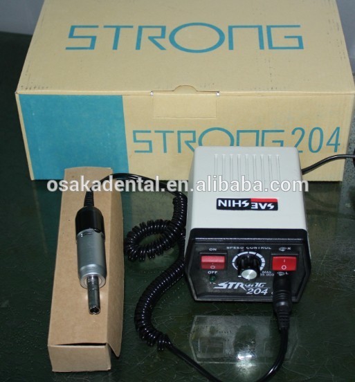 35000 rpm fuerte 204 micromotor portátil eléctrico pieza de mano de pulido dental
