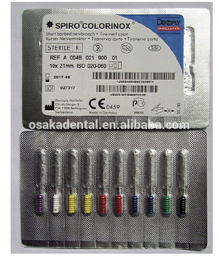 Dentsply Brochas de púas dentales / brocas de nervio dental / lima quirúrgica dental