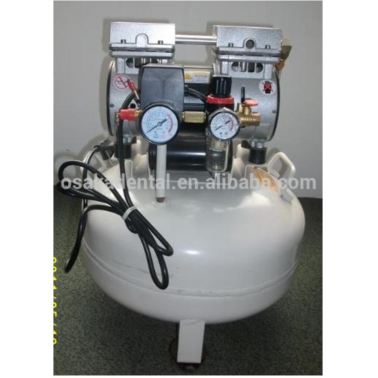 Unidad dental uno por uno Compresor de aire dental silencioso sin aceite