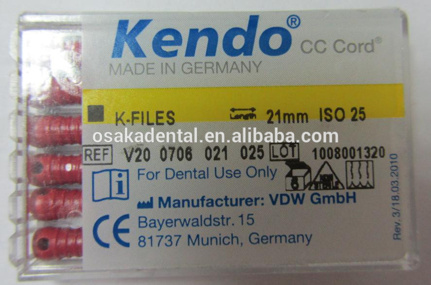 Suministros dentales / archivos Endo / archivo K Archivos de conducto radicular de alta calidad / archivos SS K / archivos endo