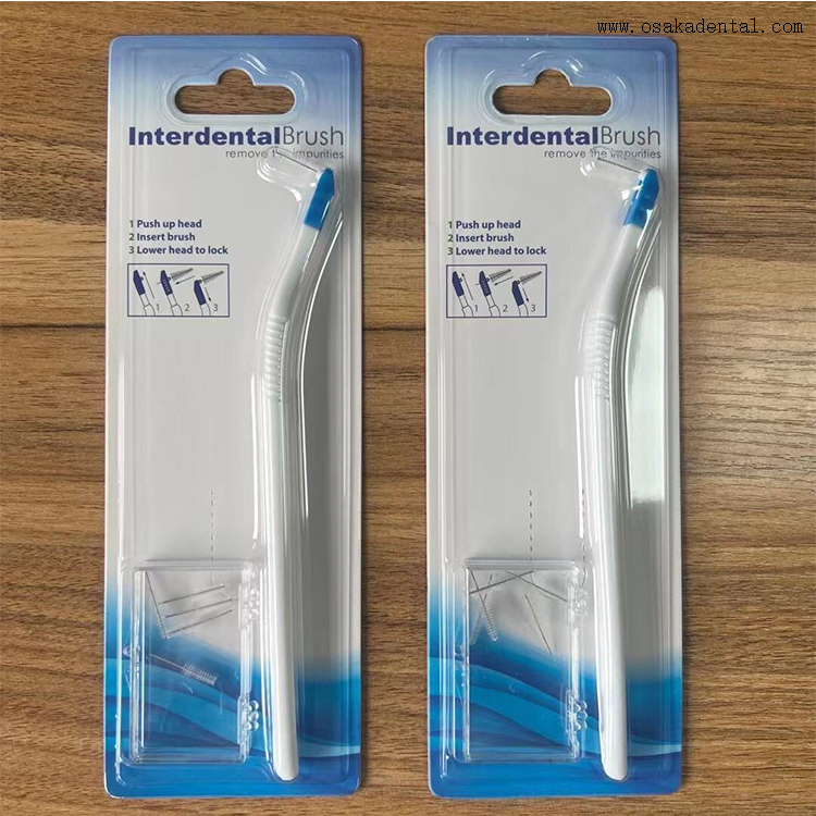 Cepillo interdental desechable dental en diferentes paquetes