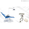 Silla dental simple para clínica con compresor de aire portátil y unidad de carrito de mudanzas portátiles