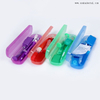 Kit de ortodoncia dental con cepillo y espejo en caja de plástico de color