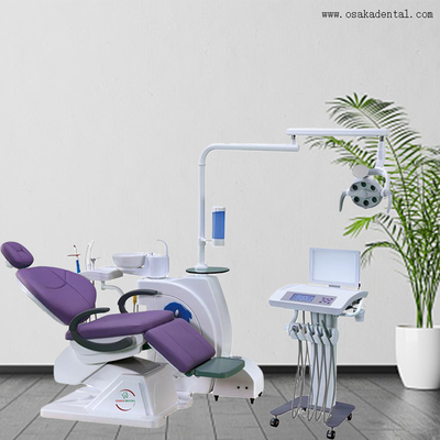 Silla dental con carro móvil separado con buen color/silla dental de color púrpura/silla dental de buena calidad