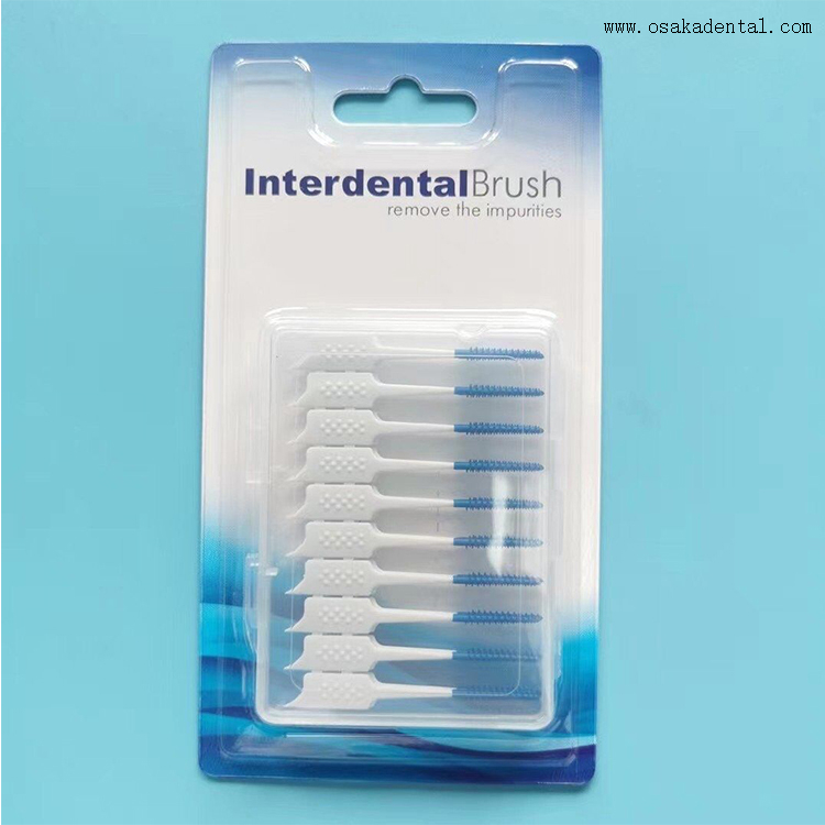 Cepillo interdental desechable dental en diferentes paquetes