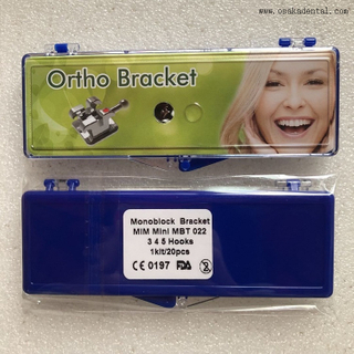 Soporte ortodóncico dental Monoblock Mini MBT/ROTH Brackets OSA-P50
