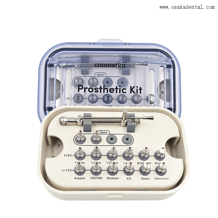 Kit de herramientas de restauración de implantes de llave dental universal 
